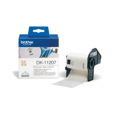 Etiquetas Brother para CD / DVD 58x58mm 100un