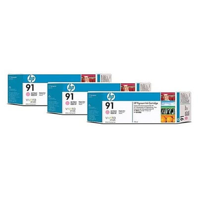 Cab. de Imp. HP 91 (C9487A) Mag. Claro Pack 3