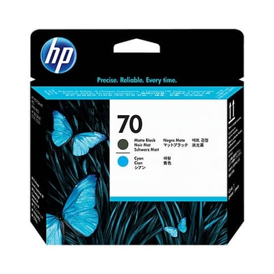 Cab. de Imp. HP 70 (C9404A) Negro Mate/Cian