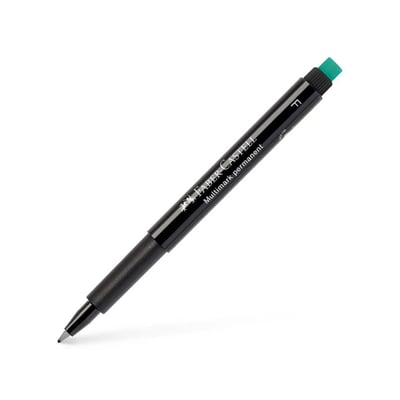 Marcador Faber-Castell Acetato Fino Preto - 1un