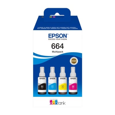 Pack Tinteiros Originais Epson EcoTank T664