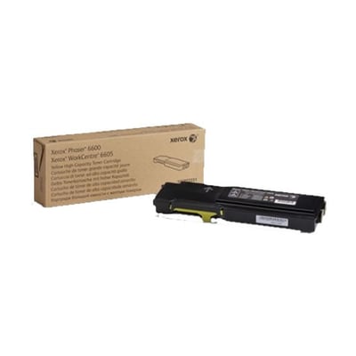 Toner Original Xerox Phaser 6600 Amarelo Alta Cap.