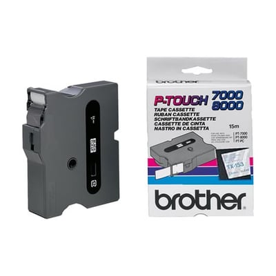 Fita Grav. Orig. Brother 24mm Transparente/Azul
