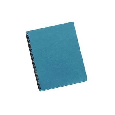 Cubierta encuadernar 250gr 100hojas A4 - Cuero Azul Claro