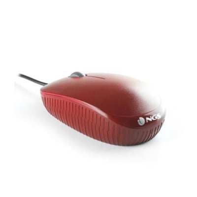 Ratón NGS Óptico 1000 dpi Rojo