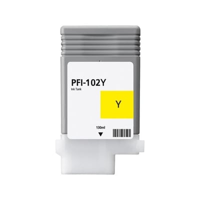 Tinteiro Compatível Canon PFI-102 Amarelo