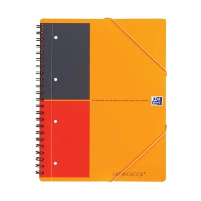 Cuaderno Oxford Meeting Book Rayado Naranja