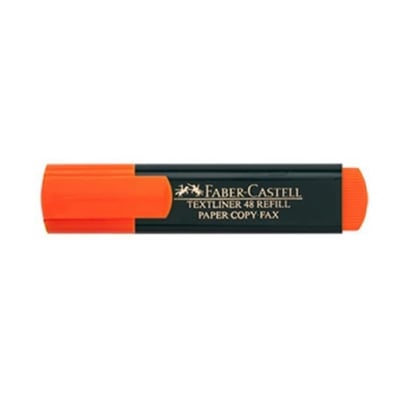 Marcador Faber-Castell Fluorescente Naranja Cx 10