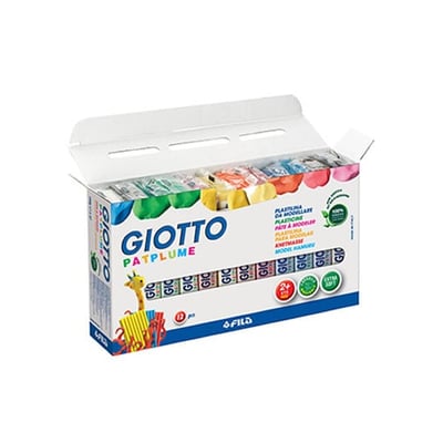 Plasticina Giotto Patplume Cores Sortidas 12x150g