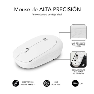 Teclado Subblim Rato sem fios silencioso Business Plus