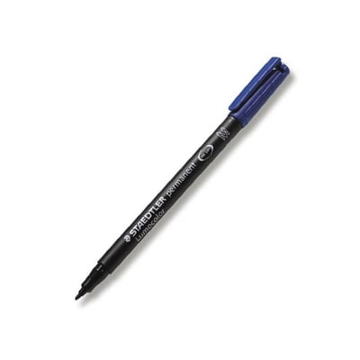 Marcador Staedtler Perm. Lumocolor M Azul 10un