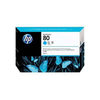Cartucho de tinta Original HP 80 (C4846A) Cian Alta Cap