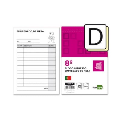 Bloco de emp. de mesa (original y copia) - pack 10