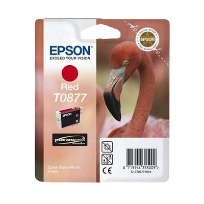 Cartucho de tinta Original Epson T0877 Rojo