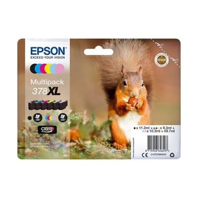 Cartucho de tinta Original Epson 378 XL Pack 6 colores
