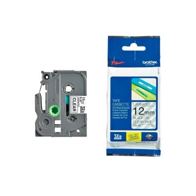 Fita Original Brother TZe131 Transp/Preto 12mmx8m
