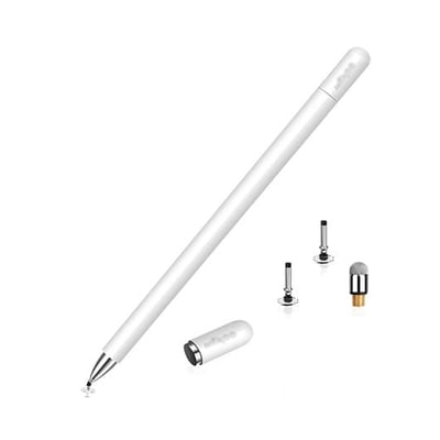 Bolígrafo Digital 2 en 1 para Pantallas Táctiles - Blanco