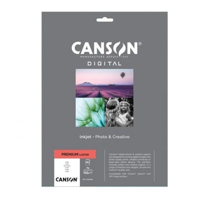 Papel Fotográfico Canson Premium Brillante A4 20f