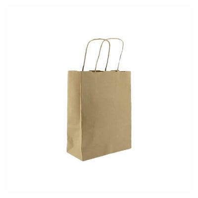 Saco 18x08x23cm Papel Kraft c / Asas 115g 350un