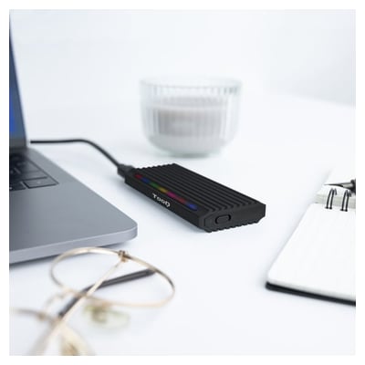 Caixa para Disco Externo TooQ SSD M.2 - USB-C