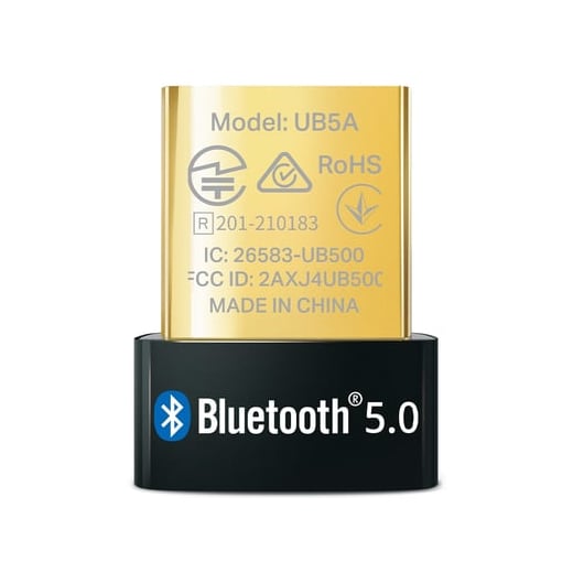 Adaptador Bluetooth USB TP-Link UB5A Nano — Bluetooth 5.0, USB 2.0, para PC