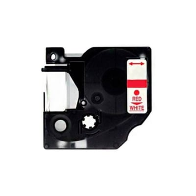 Fita Gravação Original Dymo 9mmx7m Vermelho/Branco