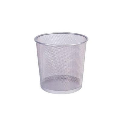 Caixote para Lixo em Rede Metálica 265x285mm Prata