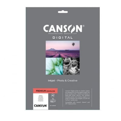Papel Fotográfico Canson Premium Highgloss A4 20f