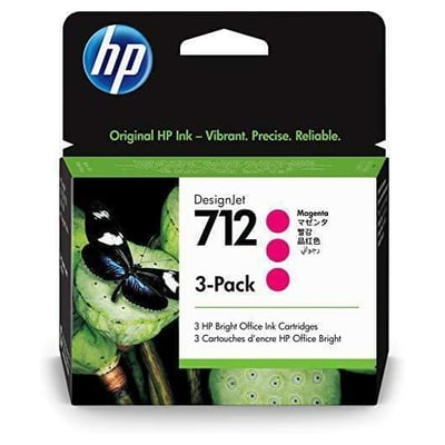Tinteiro Original HP 712 Magenta Pack 3
