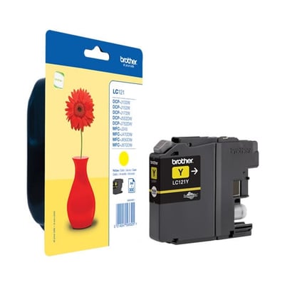 Tinteiro Original Brother LC121 Amarelo