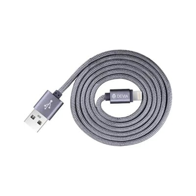 Cable Lightning para Apple Certificado MFI 1m Gris