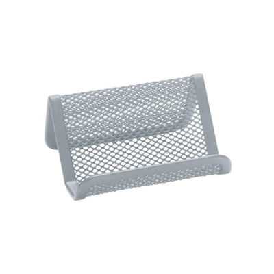 Porta Tarjetas en Red Metálico 110x75x50mm Plata