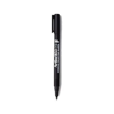 Marcadores Artline de Acetatos Fino Negro Cx 12