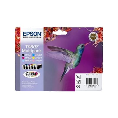 Cartucho de tinta Original Epson T0807 Pack 6 Colores