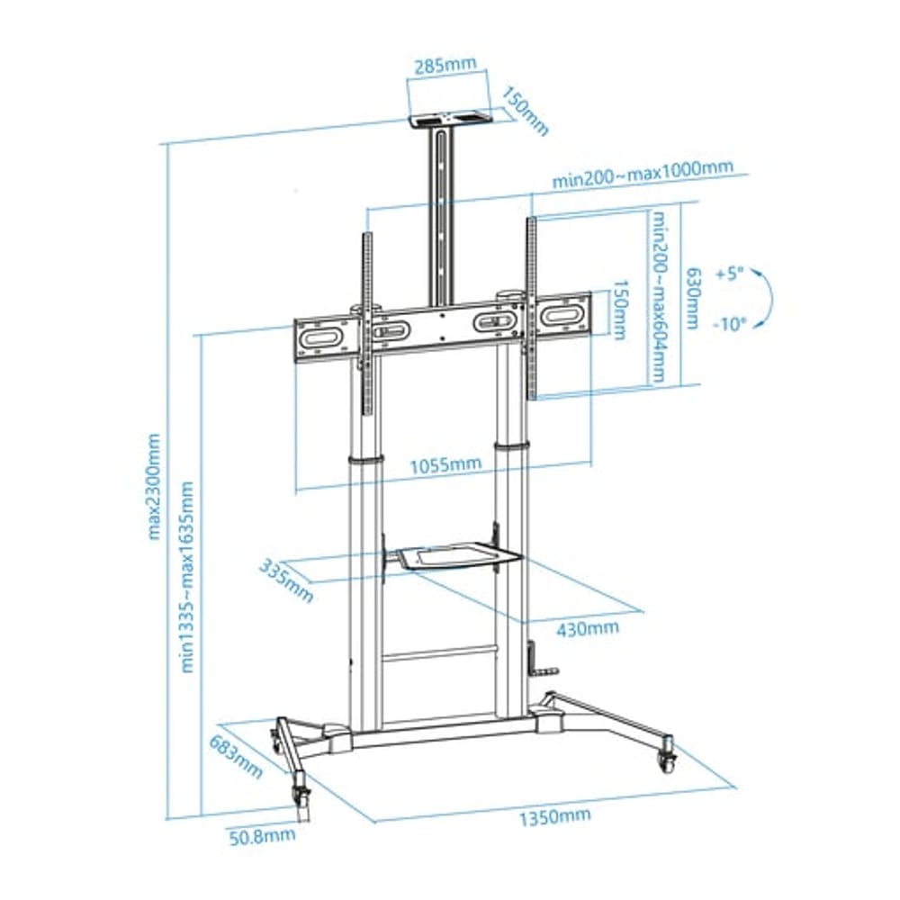 TooQ ZEUS 2,54 m (100")