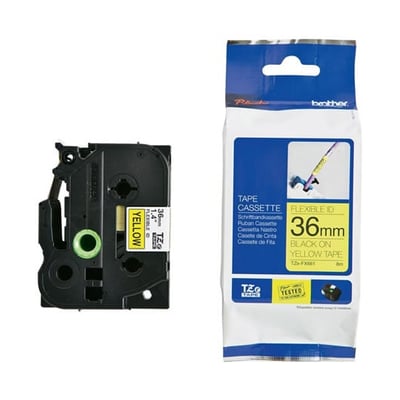 Fita Grav. Orig. Brother 36mmx8mts Amar./Preto