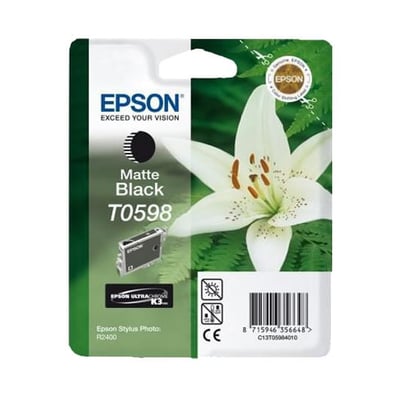 Cartucho de tinta Original Epson T0598 Negro Mate