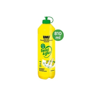 Recarga Cola Liquida UHU Twist Glue Renature 810ml