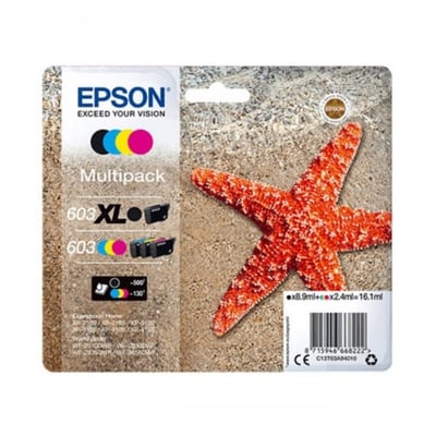 Cartuchos de tinta Originales Epson 603 XL Negro + 603 Colores
