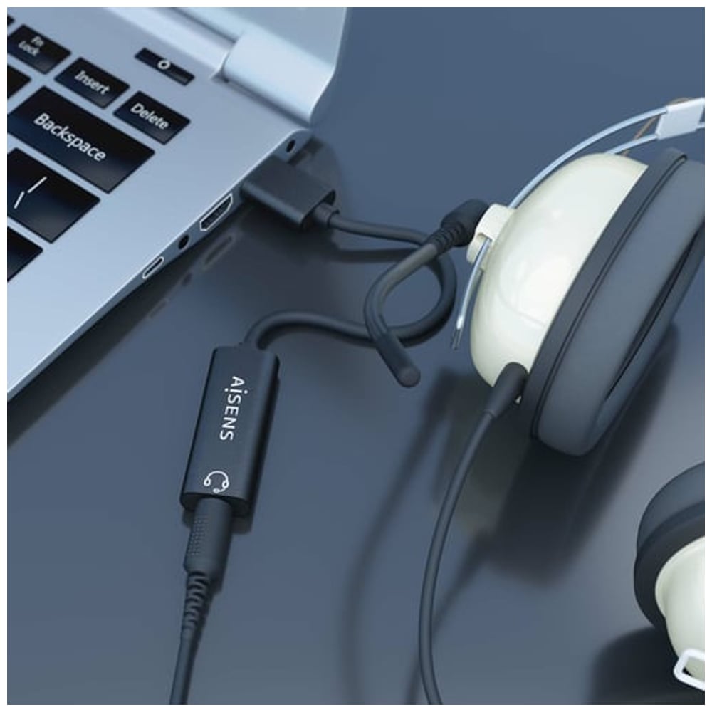 Adaptador USB-A para Audio Jack 3.5 mm 10cm