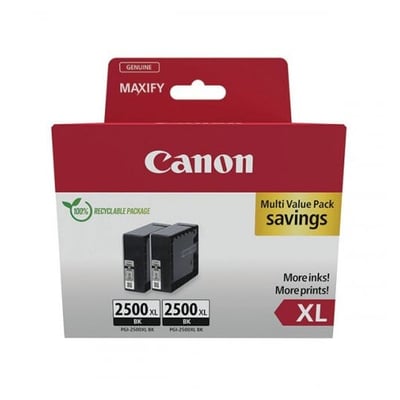 Cartucho de tinta Original Canon PGI-2500 XL Negro - Pack 2