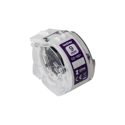 Rollo de Etiquetas Brother 9mmx5m CZ-1001