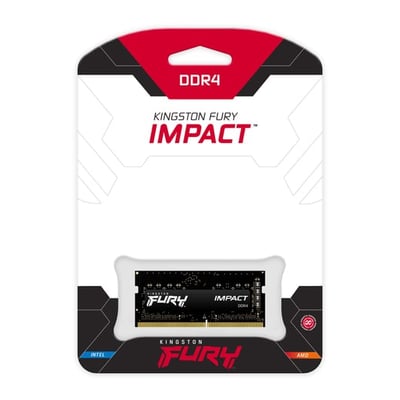 Memória RAM Kingston Technology FURY Impact 8 GB 1 x 8 GB DDR4 3200 MT/s 260-pin SO-DIMM