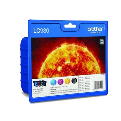 Cartucho de tinta Original Brother LC980 Pack 4 Colores