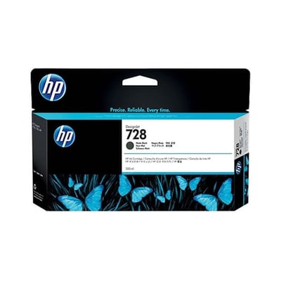 Cartucho de tinta Original HP 728 300ml Negro Mate