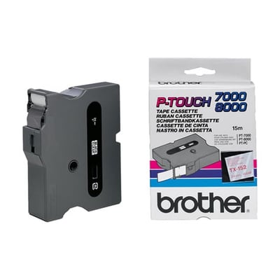 Fita Grav. Orig. Brother 24mm Transp./Vermelho