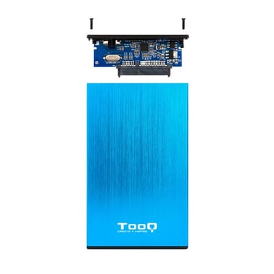 Caixa externa TooQ TooQ TQE-2527BL Caixa para Discos Rígidos Caixa de disco rígido, Azul 2.5"