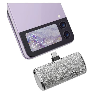 Powerbank iWALK 4500 mAh Tipo C - Diamantes Plata