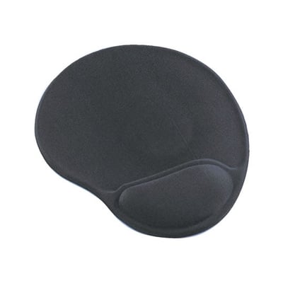 Alfombrilla para Ratón c/ apoyo en gel Negro (KF02213)