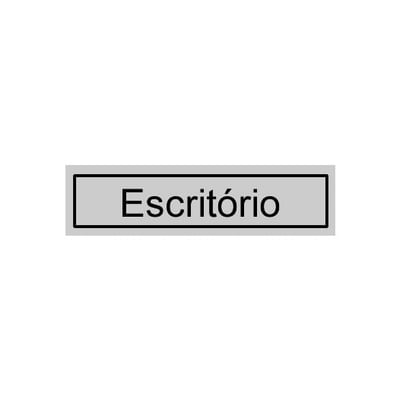 Sinalética Escritório Plástico Adesivo 17x5.5mm